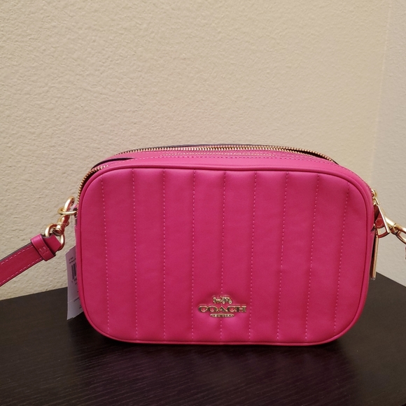 Coach Jes Crossbody Linear Quilting Leather - Picture 1 of 12